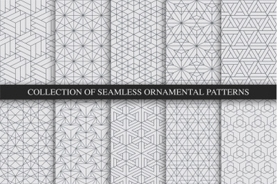 Monochrome ornamental patterns