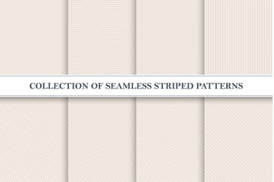 Delicate seamless striped patterns