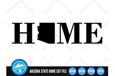 Arizona Home SVG | Arizona Home State Sign Cut File | USA States SVG