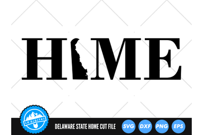 Delaware Home SVG | Delaware Home State Sign Cut File | USA States