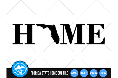 Florida Home SVG | Florida Home State Sign Cut File | USA States