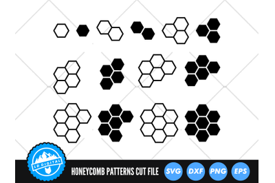 Honeycomb Pattern SVG | Hexagon Pattern Cut File | Honeycomb Bee SVG