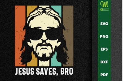 Jesus Saves Bro Christian Lettering Art