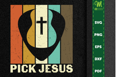 Pick Jesus Christian Music Pastor Guitar
