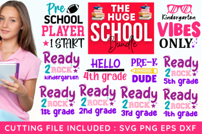 &nbsp;The Huge School SVG Bundle