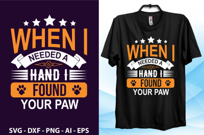 When i needed a hand i found your paw svg cut file