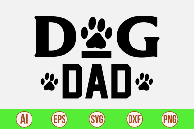 Dog dad svg cut file