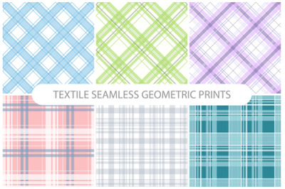 Simple seamless textile patterns