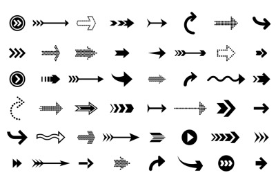 Black arrows icons. Modern arrow up, direction sign graphic symbols. I