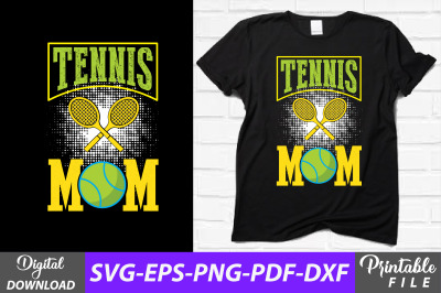 Tennis Mom T-shirt Sublimation Design