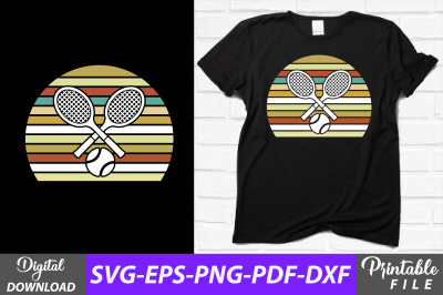 Vintage Tennis T-shirt Sublimation