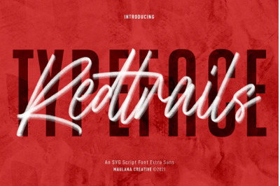 Redtrails SVG Script Font Extra Sans