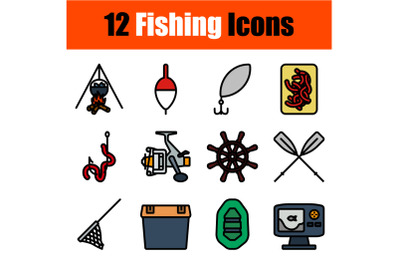 Fishing Icon Set