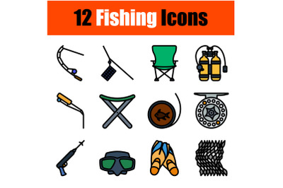 Fishing Icon Set