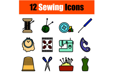 Sewing Icon Set