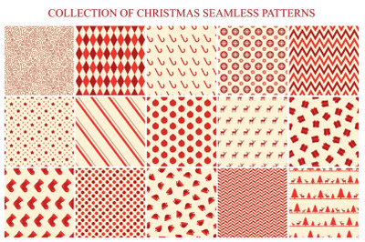 Christmas seamless patterns bundle