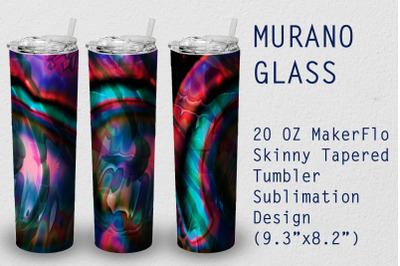 Tumbler Tapered 20 OZ Sublimation Glass Wrap Design