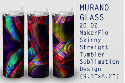 Tumbler Straight 20 OZ Sublimation Glass Wrap Design