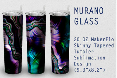 Tumbler Tapered 20 OZ Sublimation Glass Wrap Design