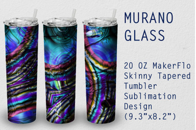 Tumbler Tapered 20 OZ Sublimation Glass Wrap Design