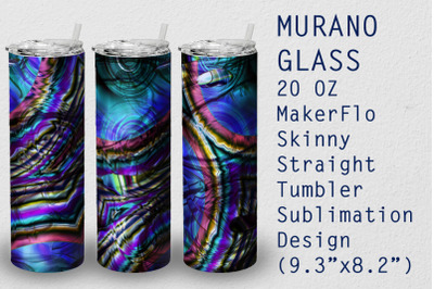 Tumbler Straight 20 OZ Sublimation Glass Wrap Design