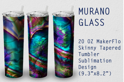 Tumbler Tapered 20 OZ Sublimation Glass Wrap Design