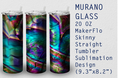 Tumbler Straight 20 OZ Sublimation Glass Wrap Design