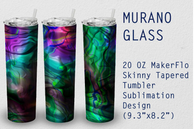 Tumbler Tapered 20 OZ Sublimation Glass Wrap Design