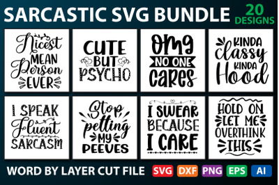 Sarcastic Bundle SVG, Sarcastic Svg Files, Sarcasm Svg, Funny Svg, Fun