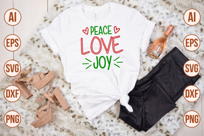 Peace Love Joy svg cut file