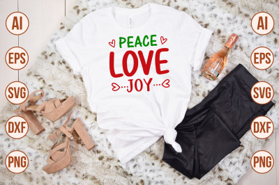 Peace Love Joy svg cut file