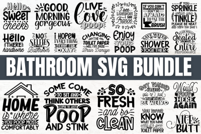 Bathroom SVG Bundle