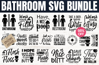 Bathroom SVG Bundle