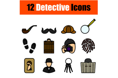 Detective Icon Set