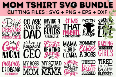 Mom Shirt SVG Bundle