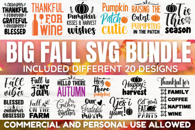 Big Fall SVG Bundle