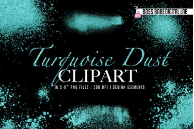 Turquoise Dust Clipart