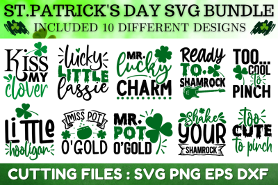 St. Patrick&#039;s SVG Bundle