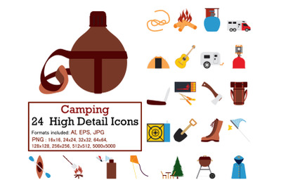 Camping Icon Set