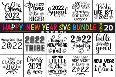 HappY New Year SVG Bundle