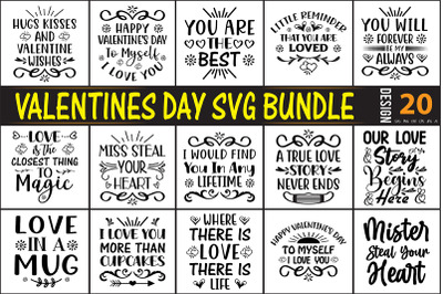 Valentaines Day SVG Bundle