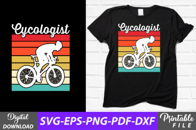 Vintage Cycologist Funny Bicycling Shirt