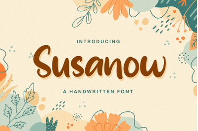 Susanow - Handwritten Font