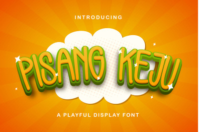 Pisang Keju - Playful Display Font