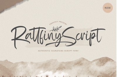 Rattfiny Script - Signature Script Font