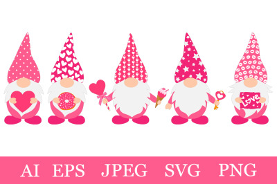 Valentine&amp;&23;039;s day Gnomes sublimation. Valentine&amp;&23;039;s Gnomes SVG