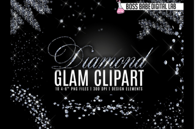 Glam Diamond Clipart