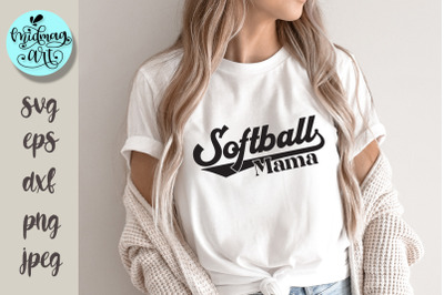 Softball mama svg, sports svg