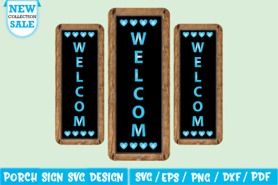 Welcome Porch Sign Svg Design