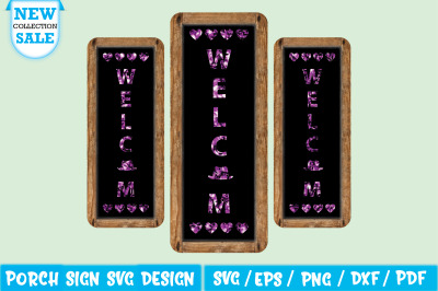 Welcome Porch Sign Svg Design